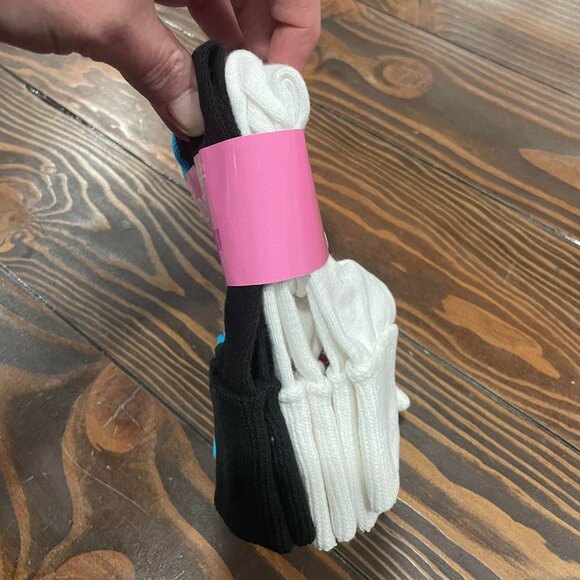 5/$20 NEW 6Pk 4-10 (L) Girls Cuff Socks Set - Picture 2 of 5